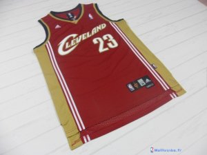 Maillot NBA Pas Cher Cleveland Cavaliers LeBron James 23 Retro Dentelle Rouge