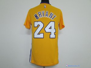 Maillot NBA Pas Cher Los Angeles Lakers Kobe Bryant 24 Jaune MC