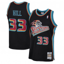 Maillot Detroit Pistons Grant Hill Mitchell & Ness Black 1998-99 Reload