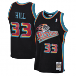 Maillot Detroit Pistons Grant Hill Mitchell & Ness Black 1998-99 Reload