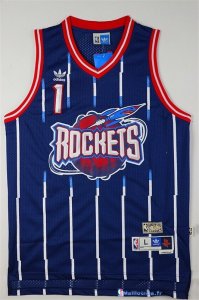 Maillot NBA Pas Cher Houston Rockets Tracy McGrady 1 Retro Bleu