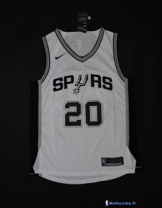 Maillot NBA Pas Cher San Antonio Spurs Manu Ginóbili 20 Blanc Association 2017/18