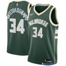 Maillot NBA Pas Cher Milwaukee Bucks Giannis Antetokounmpo 34 Vert Icon 2017/18