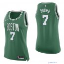 Maillot NBA Pas Cher Boston Celtics Femme Jaylen Brown 7 Vert Icon 2017/18