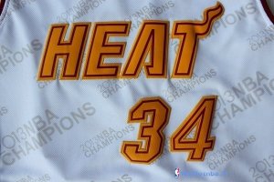 Maillot NBA Pas Cher Miami Heat Ray Allen 34 Blanc Or