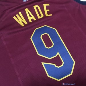 Maillot NBA Pas Cher Cleveland Cavaliers Dwyane Wade 9 Rouge Icon 2017/18