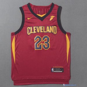 Maillot NBA Pas Cher Cleveland Cavaliers LeBron James 23 Rouge 2017/18