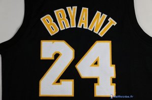 Maillot NBA Pas Cher Los Angeles Lakers Kobe Bryant 24 Noir Jaune