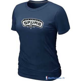 T-Shirt NBA Pas Cher Femme San Antonio Spurs Tinta Bleu