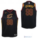 Maillot NBA Pas Cher Cleveland Cavaliers Junior Jae Crowder 99 Noir Statement 2017/18