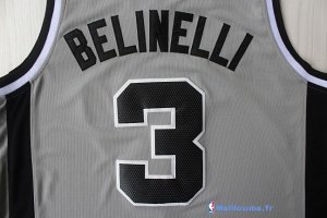 Maillot NBA Pas Cher San Antonio Spurs Marco Belinelli 3 Gris