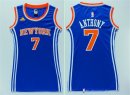 Maillot NBA Pas Cher New York Knicks Femme Carmelo Anthony 7 Bleu