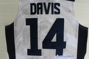 Maillot NBA Pas Cher USA 2012 Anthony Davis 14 Blanc