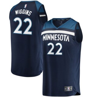 Minnesota Timberwolves Andrew Wiggins Fanatics Branded Navy Fast Break Replica Jersey - Icon Edition