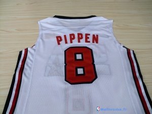 Maillot NBA Pas Cher USA 1992 Pippen 8 Blanc