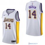 Maillot NBA Pas Cher Los Angeles Lakers Brandon Ingram 14 Blanc Association 2017/18