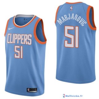 Maillot NBA Pas Cher Los Angeles Clippers Boban Marjanovic 51 Nike Bleu Ville 2017/18