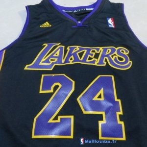 Maillot NBA Pas Cher Los Angeles Lakers Kobe Bryant 24 Noir Pourpre