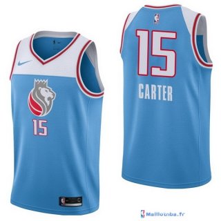 Maillot NBA Pas Cher Sacramento Kings Vince Carter 15 Nike Bleu Ville 2017/18