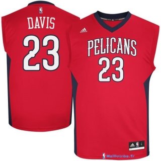 Maillot NBA Pas Cher New Orleans Pelicans Anthony Davis 23 Rouge MC