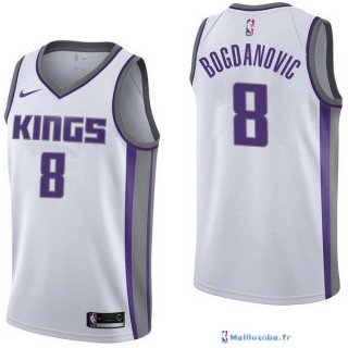 Maillot NBA Pas Cher Sacramento Kings Bogdan Bogdanovic 8 Blanc Association 2017/18