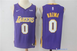 Maillot NBA Pas Cher Los Angeles Lakers Kyle Kuzma 0 Purpura 2017/18