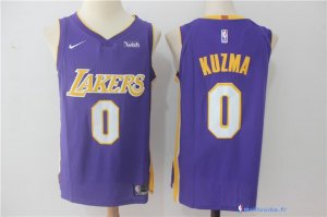 Maillot NBA Pas Cher Los Angeles Lakers Kyle Kuzma 0 Purpura 2017/18