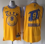 Maillot NBA Pas Cher Golden State Warriors Andre Iguodala 9 Retro Jaune