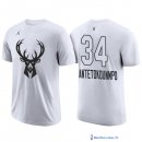 Maillot Manche Courte All Star 2018 Giannis Antetokounmpo 34 Blanc