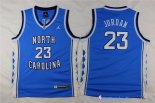 Maillot NCAA Pas Cher North Carolina Junior Michael Jordan 23 Bleu