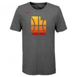 Utah Jazz Nike Heather Gray 2019/20 City Edition Logo T-Shirt