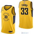 Maillot NBA Pas Cher Indiana Pacers Myles Turner 33 Jaune Statement 2017/18