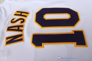 Maillot NBA Pas Cher Noël Los Angeles Lakers Nash 10 Blanc