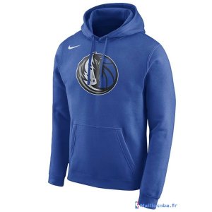 Sweat Capuche NBA Dallas Mavericks Nike Bleu