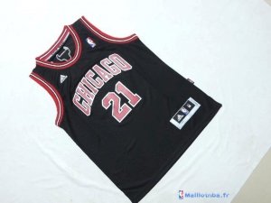 Maillot NBA Pas Cher Chicago Bulls Junior Jimmy Butler 21 Noir