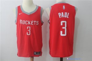 Maillot NBA Pas Cher Houston Rockets Chris Paul 3 Rouge Icon 2017/18