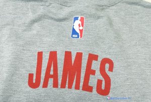 Maillot NBA Pas Cher Cleveland Cavaliers LeBron James 23 ML Gris