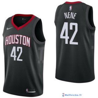 Maillot NBA Pas Cher Houston Rockets Nene Noir 42 Statement 2017/18
