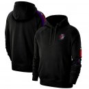 Toronto Raptors Nike Black Hardwood Classics Retro Courtside Raglan Pullover Hoodie