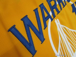 Maillot NBA Pas Cher Golden State Warriors Klay Thompson 11 Jaune MC