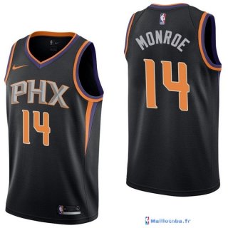 Maillot NBA Pas Cher Phoenix Suns Greg Monroe 14 Noir Statement 2017/18