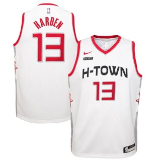 Houston Rockets James Harden Nike White Swingman Jersey Jersey – City Edition