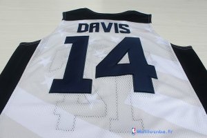 Maillot NBA Pas Cher USA 2012 Anthony Davis 14 Blanc