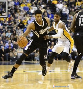 Maillot NBA Pas Cher Sacramento Kings Rudy Gay 8 Noir