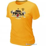 T-Shirt NBA Pas Cher Femme Miami Heat Jaune 1
