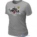 T-Shirt NBA Pas Cher Femme Miami Heat Gris 1