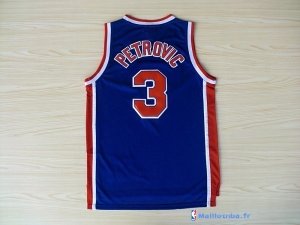 Maillot NBA Pas Cher Brooklyn Nets Drazen Petrovic 3 Bleu