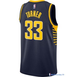 Maillot NBA Pas Cher Indiana Pacers Myles Turner 33 Marine Icon 2017/18