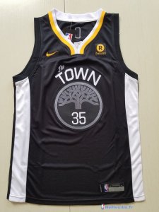 Maillot NBA Pas Cher Golden State Warriors Junior Kevin Durant 35 Noir 2017/18