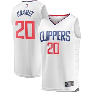 LA Clippers Landry Shamet Fanatics Branded White Fast Break Replica Jersey - Association Edition